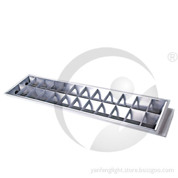 T8 2x18W Louver Light Plate, Lighting Fixture